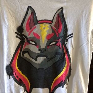 Fortnite white cotton short sleeve graphic tee in size L